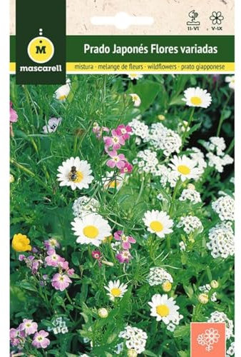 Mascarell Semillas, PRADO JAPONÉS - FLORES VARIADAS, Semillas Flores Exterior para Decoración, 3 Gramos