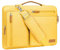 MOSISO Maletín Portátil 15-15,6 Pulgadas, 360 Protectora Laptop Bandolera Compatible con MacBook Pro 16,HP,Dell,Lenovo, Lateral Abierta Mensajero Bolsa con 4 Cremallera Bolsillos,Amarillo