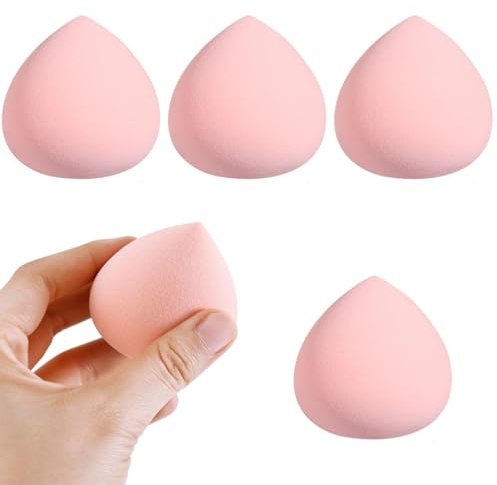 4Pcs Marshmallow Makeup Sponges, Ultra Soft Latex-Free Expanding Beauty Blenders for Flawless Powder, Foundation & Concealer Application