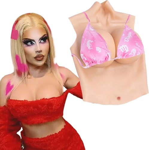 SUAFAXNG Silikon Crossdresser Brüste Silikonbrust Fake Brüste Künstliche Brüste B-H Cup Cosplay Transgender Drag Queen