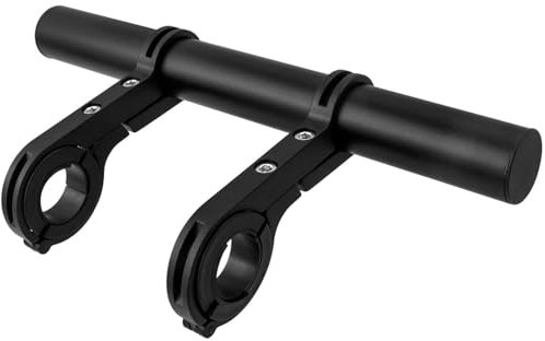 Treki Bike Handlebar Extension Bracket Aluminum Alloy Bicycle Handlebar Extender 20CM Bike Double Clamp Handlebar Bracket for Bicycle Light, Speedometer, GPS Device, Action Camera, Phone Mount Holder