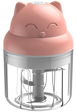 Chopper Elettrico - Chopper Aglio Elettrico, Per Aglio Scalpellatore | Contenitore Per Elicotteri Di Stoccaggio Da 300 Ml, Taglierina In Acciaio Inossidabile, Potente Processore Alimentare