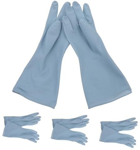 Mikinona 4paare Waschhandschuhen Wiederverwendbar Für Küche Und Geschirrspül Haushalts Und Reinigungshandschuhe Aus Pvc Langlebig Und Schützende Handschuhe Zum Geschirrspülen