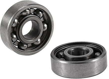 Brrnoo Micro Cojinetes, Patinetas Cojinetes en Miniatura con un Diámetro Interno de 8 Mm y un Diámetro Exterior de 22 Mm de 10 Pcs Rodamientos de Acero en Miniatura Más Pequeño Bola de Ranura Profunda