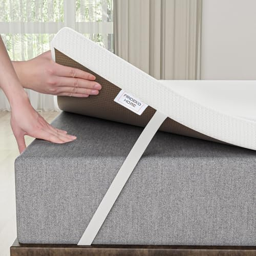 FRIDEKO Small Double Mattress Topper - 7cm Thick Memory Foam for Back Pain Relief, Bamboo Fibre Cover Washable & Removable, Small Double Size: 120x190cm
