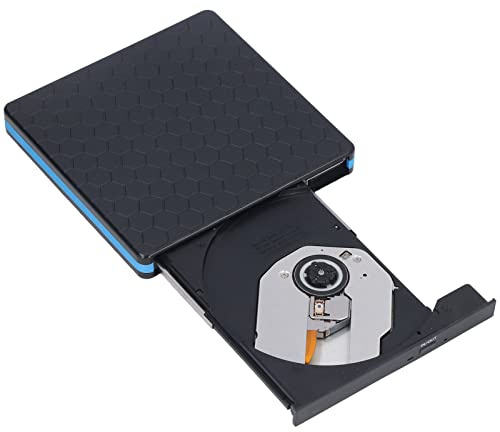 Shuoshenm Lecteur de DVD Externe USB3.0 USB2.0 Type C, graveur de CD DVD pour Ordinateur Portable de Bureau, graveur de CD Portable Plug and Play avec Une Forte compatibilité pour OS X,