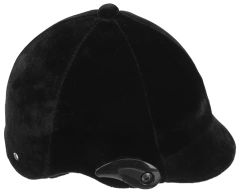 HAPINARY Casco Almohadillas Removibles y Niña Equitación Negro Ventilación Completa Ajustable Correa de Barbilla para Deportes Ecuestres y Skate