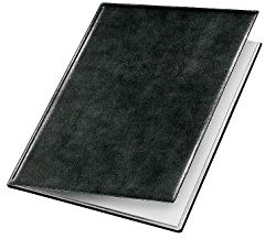 VELOFLEX 4402780 - Sichtbuch „de Luxe“ Exquisit DIN A4, Präsentationsmappe, Sichtmappe, Speisekartenmappe, schwarz, 1 Stück