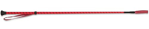 Shires - Fusta de Equitación Diseño Mango Hilado (26 in) (Rojo)