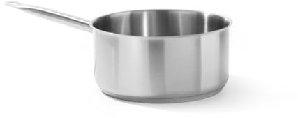 HENDI Casserole/Poêlon de Cuisine sans Couvercle, avec Fond à Induction Encapsulé, Compatible Tous Feux et Lave-vaisselle, Manche Reste Froid de 172mm, 4,9L, Ø240xH110mm, Acier Inoxydable
