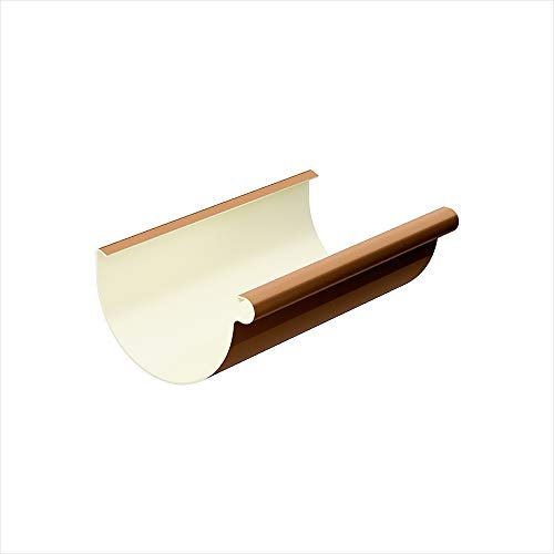 EINSIDE Grondaia in plastica alta qualità, Diametro interno 125 mm, Sistema gronda per tetti, Canale di gronda 2 metri