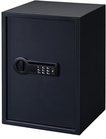 Stack-On Super Sized Home and Office Personal Steel Security Safe with Electronic Lock, Removable Shelves & Padded Interior – Large Capacity Safe Box for Valuables, Documents & Firearms