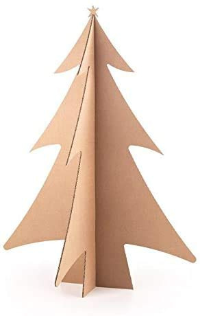 Árbol de cartón Árbol de Navidad Decoración de Navidad 68 cm de Alto