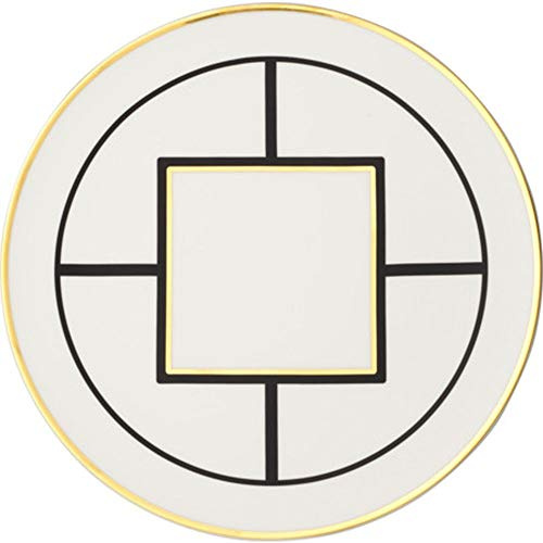 Villeroy & Boch Signature MetroChic underplate/cake plate, 33 cm diameter, white/black/gold