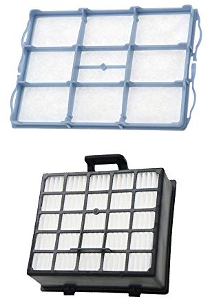 WuYan 2pcs Vacuum Cleaner Parts (1pcs Motor Filter + 1pcs HEPA Filter) for Bosch BSGL VSZ BSD BSA Series