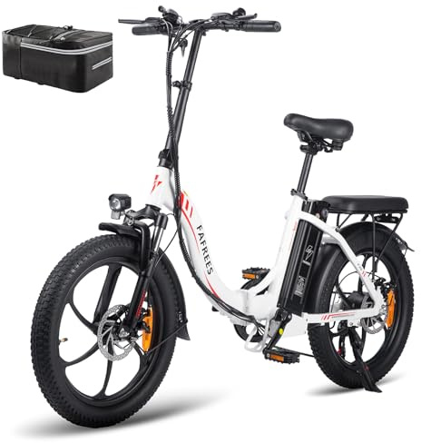 Fafrees F20 Klappbar E Bike Fatbike Damen 36V 18AH Akku für Pendeln, [ Offiziell ] Klapprad 20 Zoll Elektrisches Fahrrad 250W, 25km/h Mountainbike Herren, Pedelec 140 kg Herren