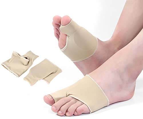 Jinpojun Hallux Valgus Korrekturbandage mit Eingebautem Gel-Pad Schutz und Zehenspreizer zur Korrektur und Linderung für Hallux Valgus Zehenspreizer Sehr Gut Valgus Korrektur