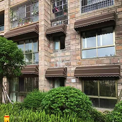 Fenster-/Einstiegsmarkise, wasserdichtes Polyester-Sonnenschutz-Sonnensegel für den Außenbereich, geeignet für Deckveranda, Faltbare verzinkte Halterung, C