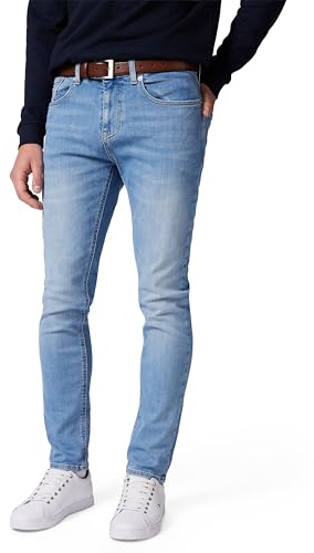 Tommy Jeans Vaqueros Hombre Austin Slim Fit, Azul (Denim Medium), 36W/34L
