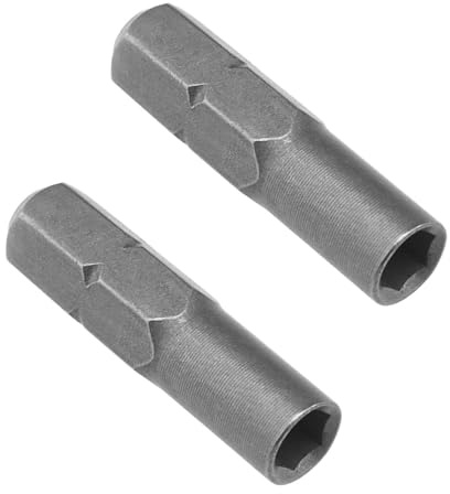ECSiNG 2pcs Manuale/Elettrico Cacciavite Bit Adattatore Cacciavite Manico Esagonale Adattatore Bit di Precisione 6.35mm 1/4 Inserto Bit Adapter a 4mm