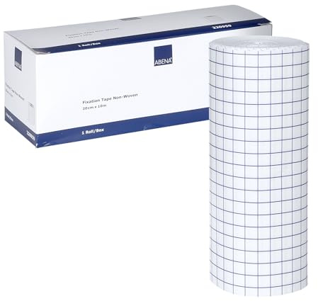 ABENA Fixierpflaster 20 cm x 10 m, Rolle, Weiss, Wundpflaster, Rollenpflaster, Heftpflaster, Pflasterrolle, Wundverband, Klebepflaster, Medizinisches Klebeband, Wundkleber Pflaster, Medical tape