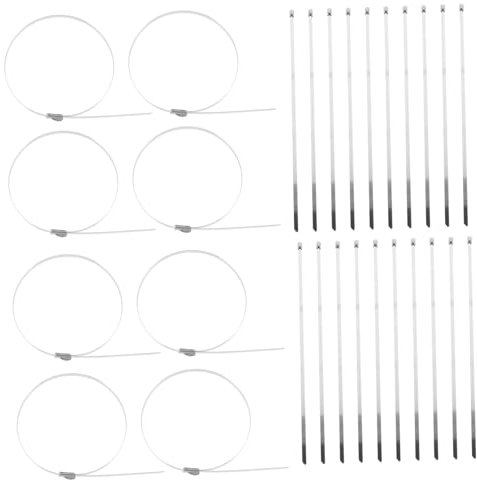 JEWEDECO 100pcs Zip Ties Self-locking Fasteners for Chain Link Fences Dog Enclosures and Garden Projects