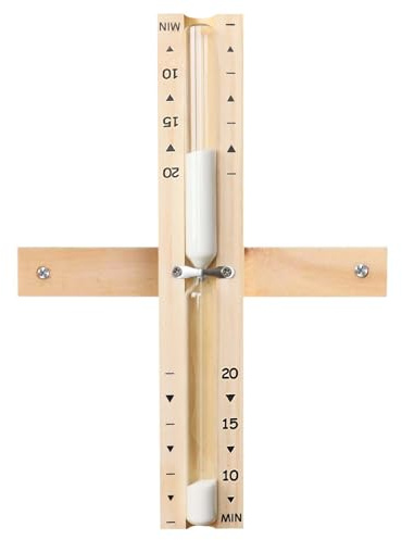 20 Minute Sauna Sand Timer, Sauna Hourglass with Sand, Heat Resistant Sand Clock Hour Glass Timer for Sauna SPA Room