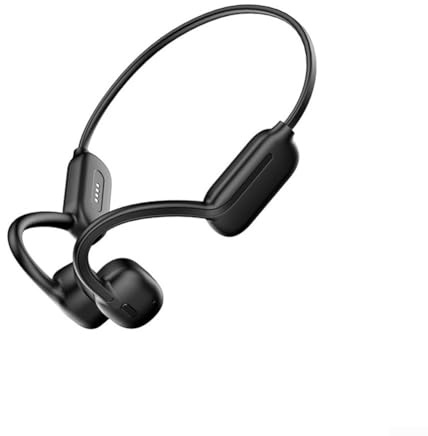 Cuffie impermeabili a conduzione ossea, IPX8, design a orecchio aperto, 32 GB, lettore MP3 integrato BT 5.3, cuffie per corsa e nuoto (nere)