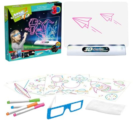 Fluoreszenz Zeichnungsbrett Spielzeug - LED Light Up Tablet, Bildungsleuchten Malereien | Doodle Tracing Board Wiederverwendbares Zeichentafel Für Kinder, Lustige Kunst Lernen Geschenk Für Kinder