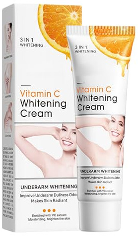 Crema sbiancante con ascarpe, delicata ma efficace, 50 g, crema sbiancante di vitamina C, lozione per la cura della pelle coreana, uso multi-area, per coscia interna, gomiti, ginocchia, ascelle e aree