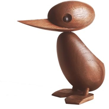 Architectmade Holzfigur Duck Ente Holzvogel Holzente groß 18 cm 325