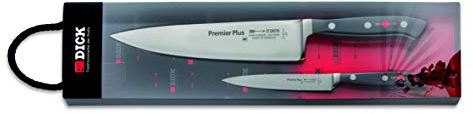 F. DICK Premier Plus Messerset 2 teilig (Kochmesser 21 cm, Officemesser 12 cm, X50CrMoV15 Stahl, nichtrostend, 56° HRC) 81096000