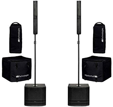 2 x dB TECHNOLOGIES ES 802 1200W ATTIVE ARRAY Speaker Sound System Bundle