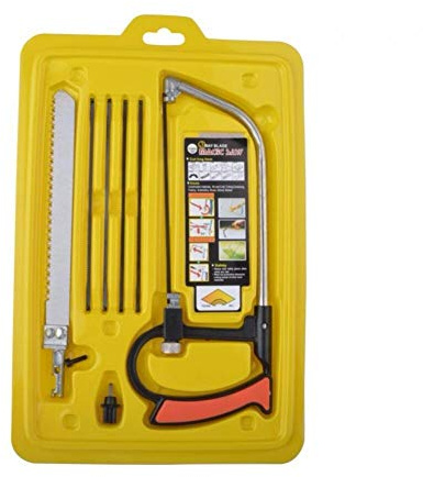 8 in 1 Multifunction Magic Saw Hacksaw DIY Hand Steel Saw for Metal Woodworking Mini Saw Kit with 6 Blades Model Hobby Tool