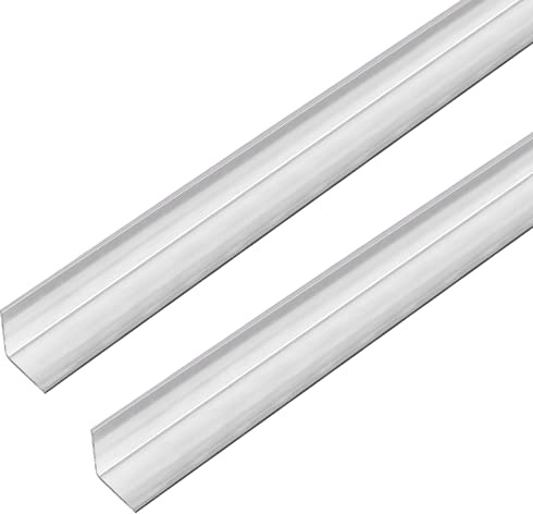 Alberts 499143 Winkelprofil | Edelstahl | 1000 x 10 x 10 mm | 2er Set