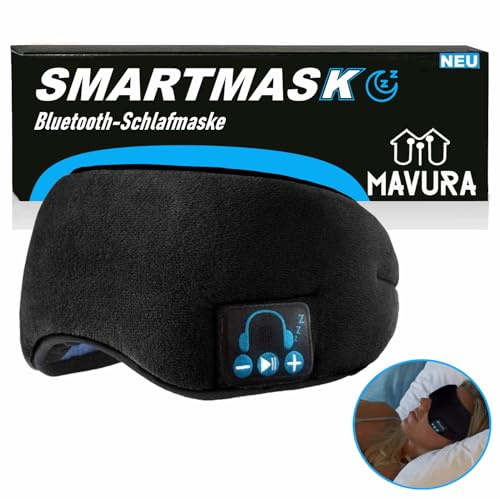 SMARTMASK Augenmaske Schlafmaske Schlafkopfhörer Schlafbrille