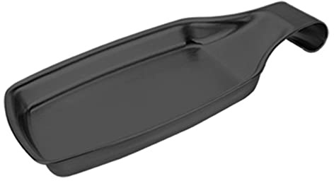 Repose-cuillère en acier inoxydable pour cuisinière et ustensiles de cuisine (noir)