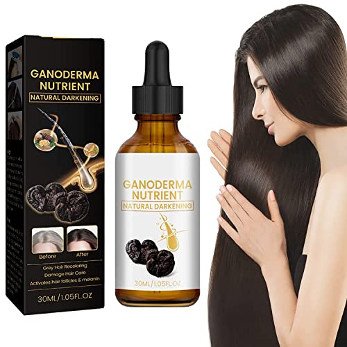 DARKA Pro Anti-Greying Haar Hair Serum, DARKA Natürliches Verdunkelungsserum, Haarwachstum Ganoderma Nutrient, Serum Anti-Greying Haarwuchsöl, Regrow Thicker, Fuller, Healthier Hair (1PCS)