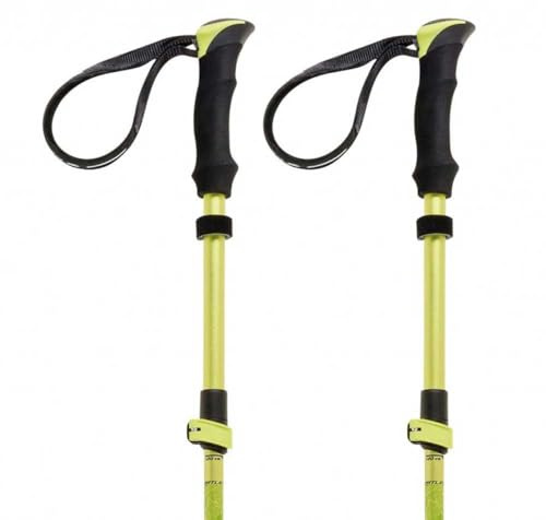 Ferrino Trekkingstöcke faltbar Teleskop Wanderstöcke 115-135 cm geschlossen 40 cm gelb