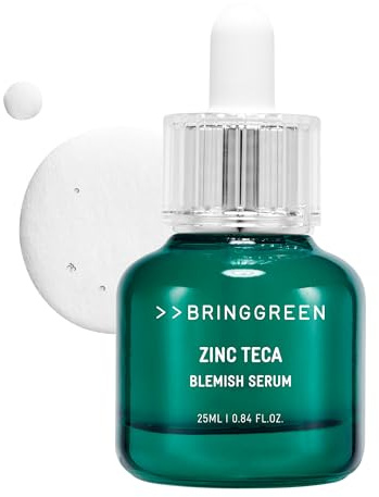 BRING GREEN ZINC TECA Serum with Niacinamide | Soothing Face Serum for Sensitive Skin, Pore Minimizing & Hydrating | Korean Skincare for Breakouts & Uneven Texture