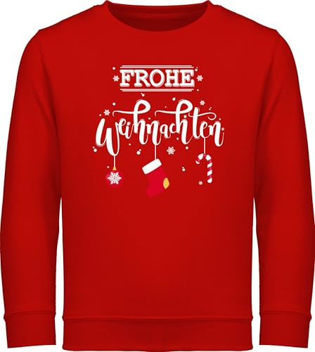 Shirtracer - Sweatshirt Kinder Pullover für Jungen Mädchen - Frohe Weihnachten I Weihnachtsmotiv