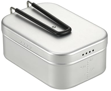 CAMPINGMOON Mess Tin 1.3L Aluminium Camping Cookware Extreme Thick S-2013