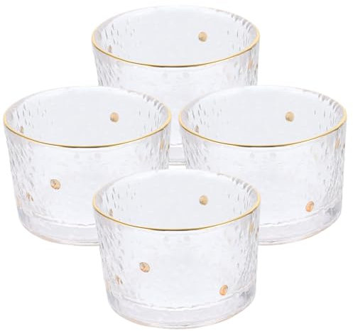 Cabilock 4pcs Delicate Japanese-Style Tea Cup Heat-Resistant Dessert Cup for Tea Milk Sake