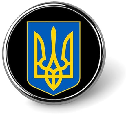 Wappen der Ukraine. Neuartige Anstecknadel, Anstecknadel, Brosche, Abzeichen, Krawatte, Schmuck, Dekoration für Hüte, Jacken, Hemden