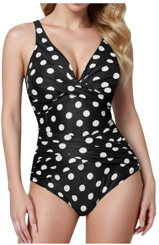 Schwimmanzug Damen, Badeanzug Damen Große Größe Bauchweg Einteilige Bademode Sexy Sport Strandmode Schwimmanzug Push Up Swimsuit Shaping One Piece Sommer Badebekleidung Tankini