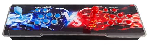 Scatola giochi arcade, console di gioco arcade, retrò, per PC, proiettore e TV, 2-4 giocatori, 1280 x 720, giochi 3D, cerca/nascondi/salva/carica/pausa, elenco dei preferiti (DX 9800)