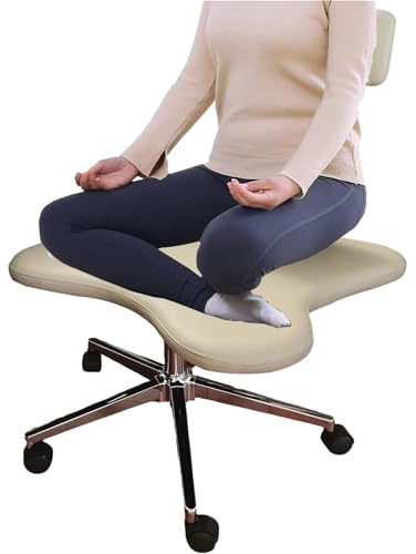Verstellbarer Kniestuhl für Rückenstütze, ergonomischer Büro- und Heimschreibtischstuhl für Computerarbeiter, Meditation mit Rollen