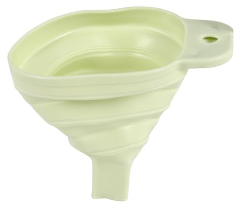 Bosiyrggrl Imbuti Pieghevoli in Silicone per imbuti Pieghevoli Pieghevoli in plastica per dispensazione di liquidi Domestici Utensili da Cucina Verde