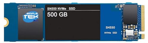 SIMPLETEK - Unità SSD M.2 NVMe PCIe 3.0 da 500GB - Formato 2280 - Velocità fino a 2400MB/s - Disco a Stato Solido Interno Gen 3