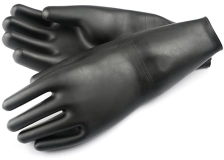 SI-TECH Latex-Handschuhe mit Mangoitos – C: Schwarz_T: XL für Taucher, ideal zum praktischen Tauchen, widerstandsfähige Materialien